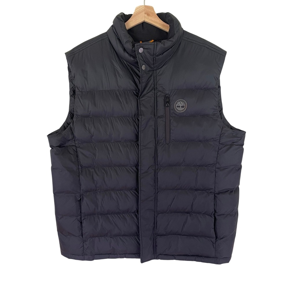 Timberland Mens Black Thermore Insulated Puffer Vest XXL TB0A2AUZ Quilted